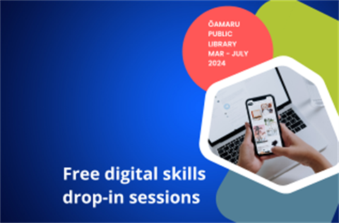 Free drop-in sessions for digital skills poster