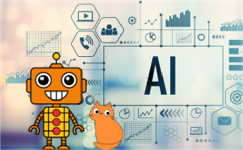 Robot and cat 