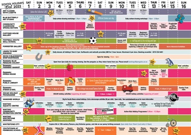 school holiday brochure spring 2022 timetable