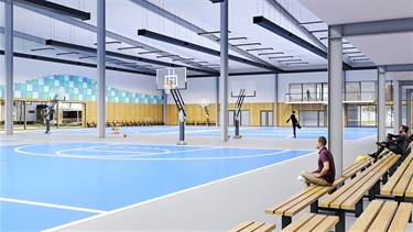 Sports and Events Centre concept drawing interior