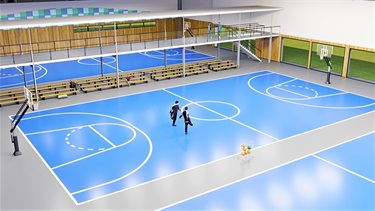 Sports and Events Centre concept drawing interior