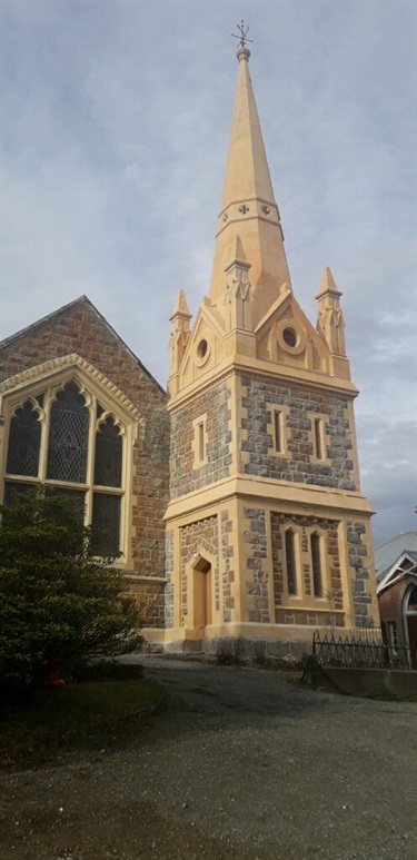 St James Church completed spire