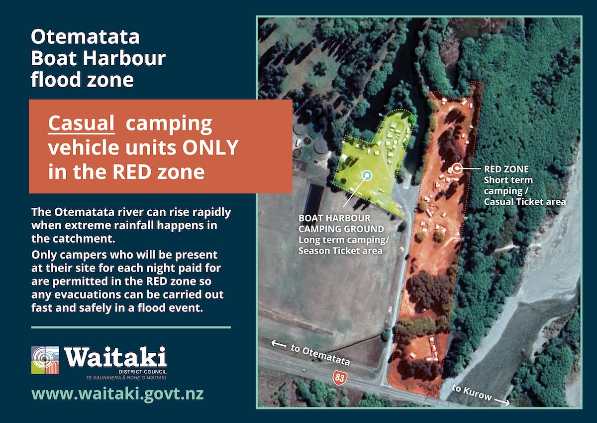 Boat Harbour camping ground Waitaki District Council