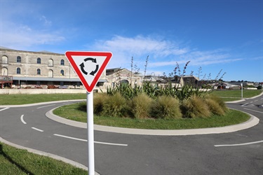 signage at the bike skills park