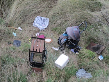 Fly tipping (illegal dumping) Beach Road 31/05/2013