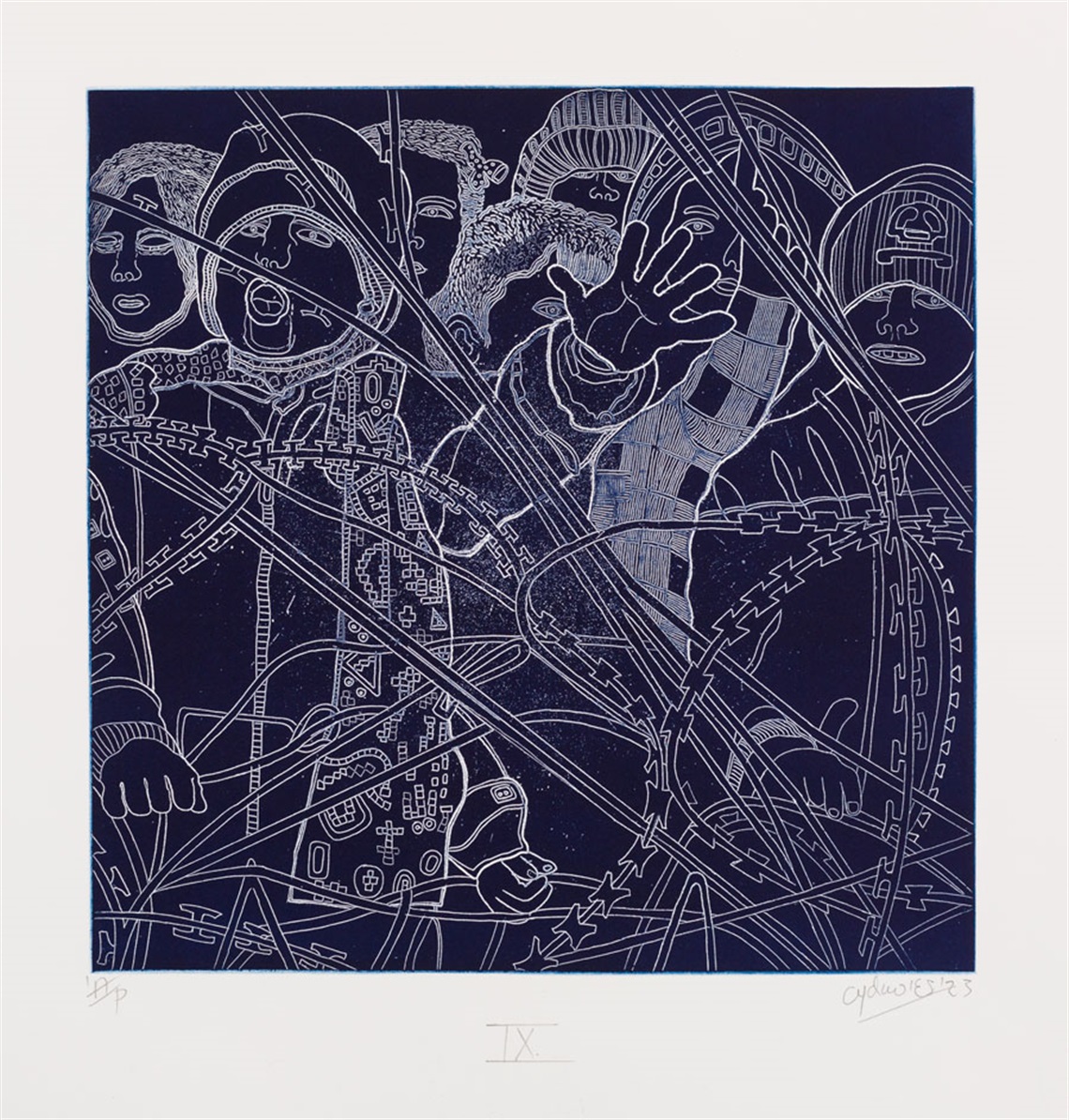 Image: Behind the Barbed Wire, WAR: What is it Good For? Anthony Davies, 2022-2023.