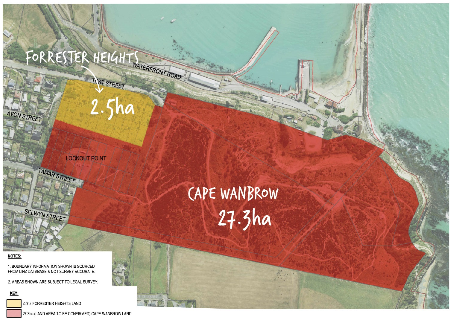 Forrester Heights area map