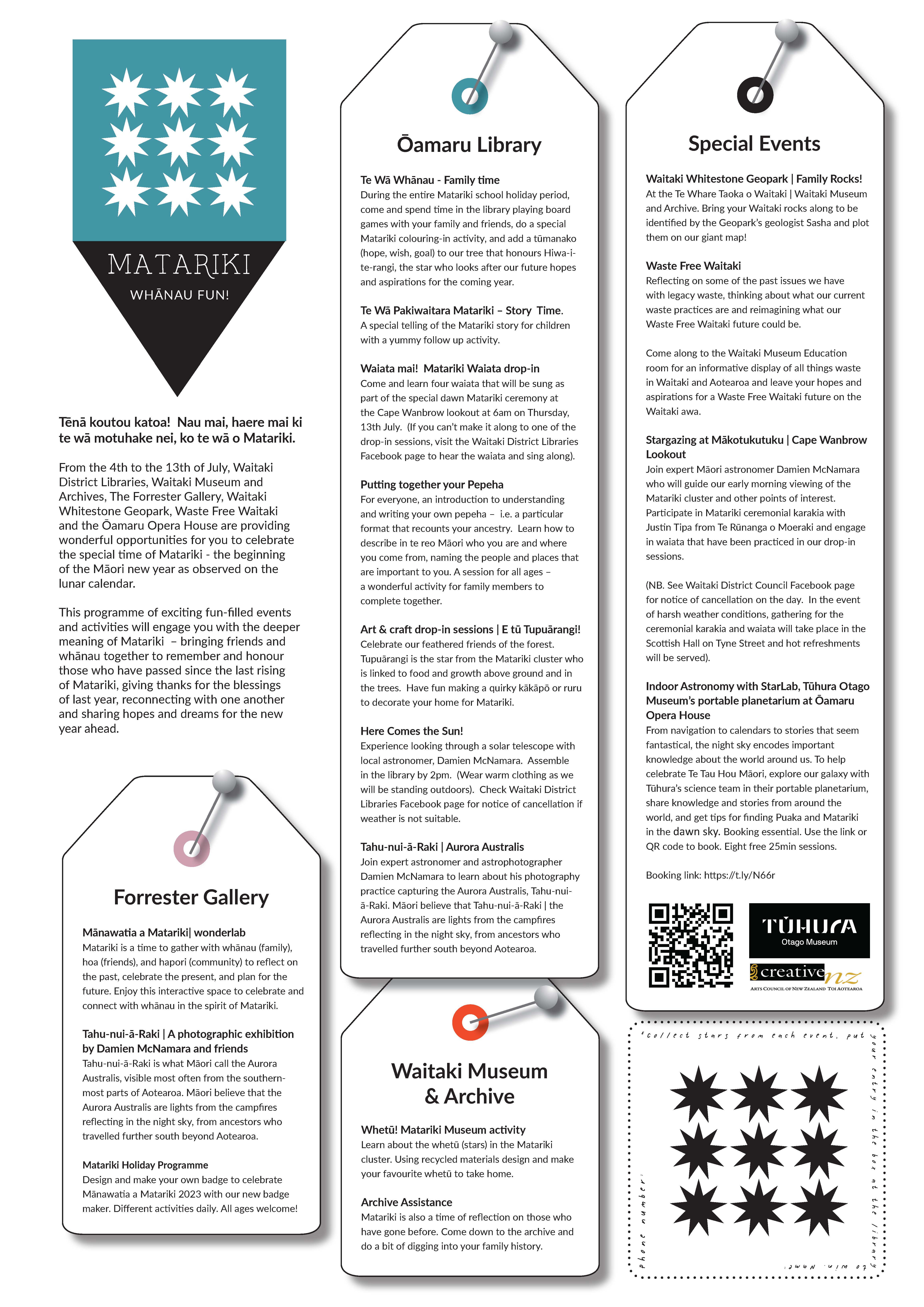 Matariki 2023 Programme