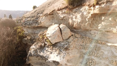 Drone view of cliffside