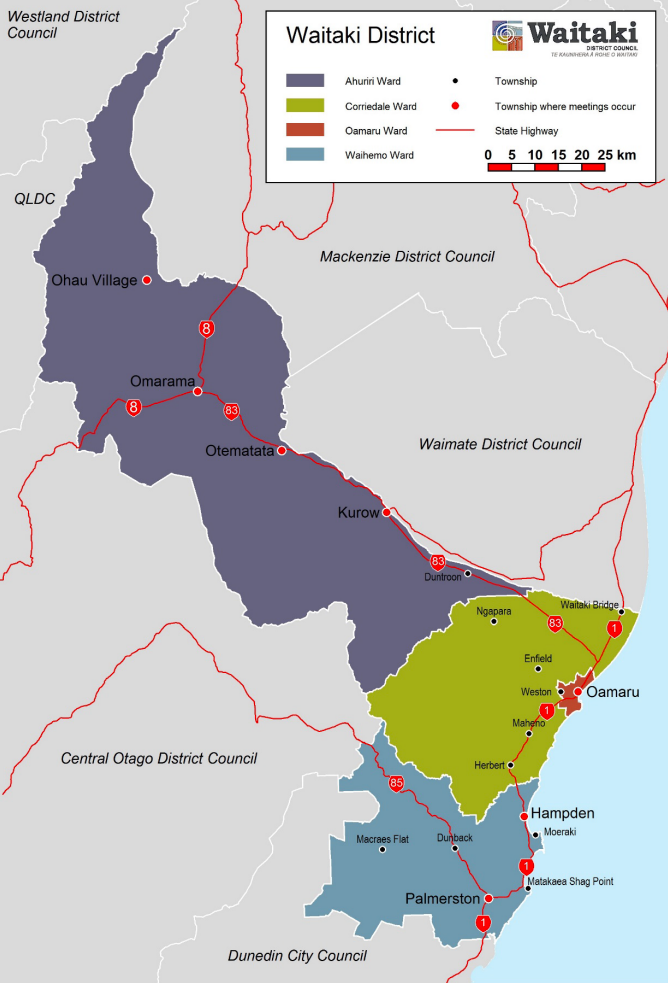 Waitaki wards map.PNG