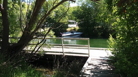 Water and jetty at Boat Harbour campsite