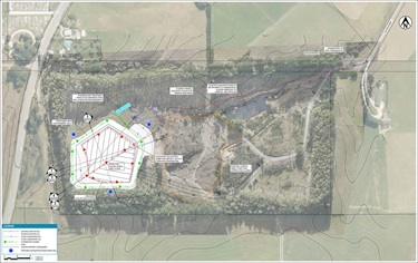 Updated plan of Palmerston Landfill area
