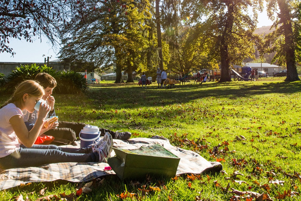 picnic at the childrens playground