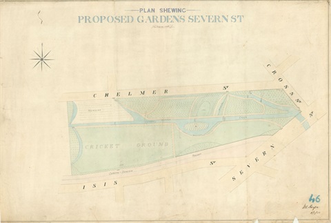 Plan for Oamaru Public Gardens